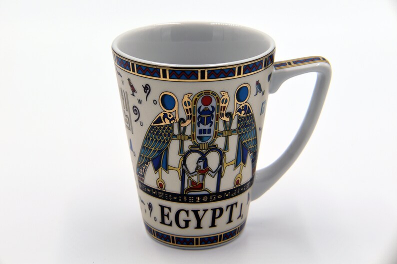 Egyptian Coffee Mug With 5 Variant Pharaohs Designs Etsy