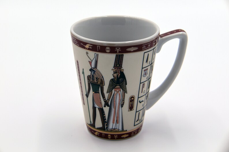 Egyptian Coffee Mug With 5 Variant Pharaohs Designs Etsy