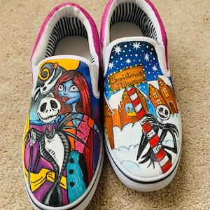 hand-painted shoes for Christmas