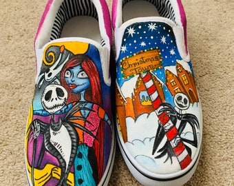 hand-painted shoes for Christmas