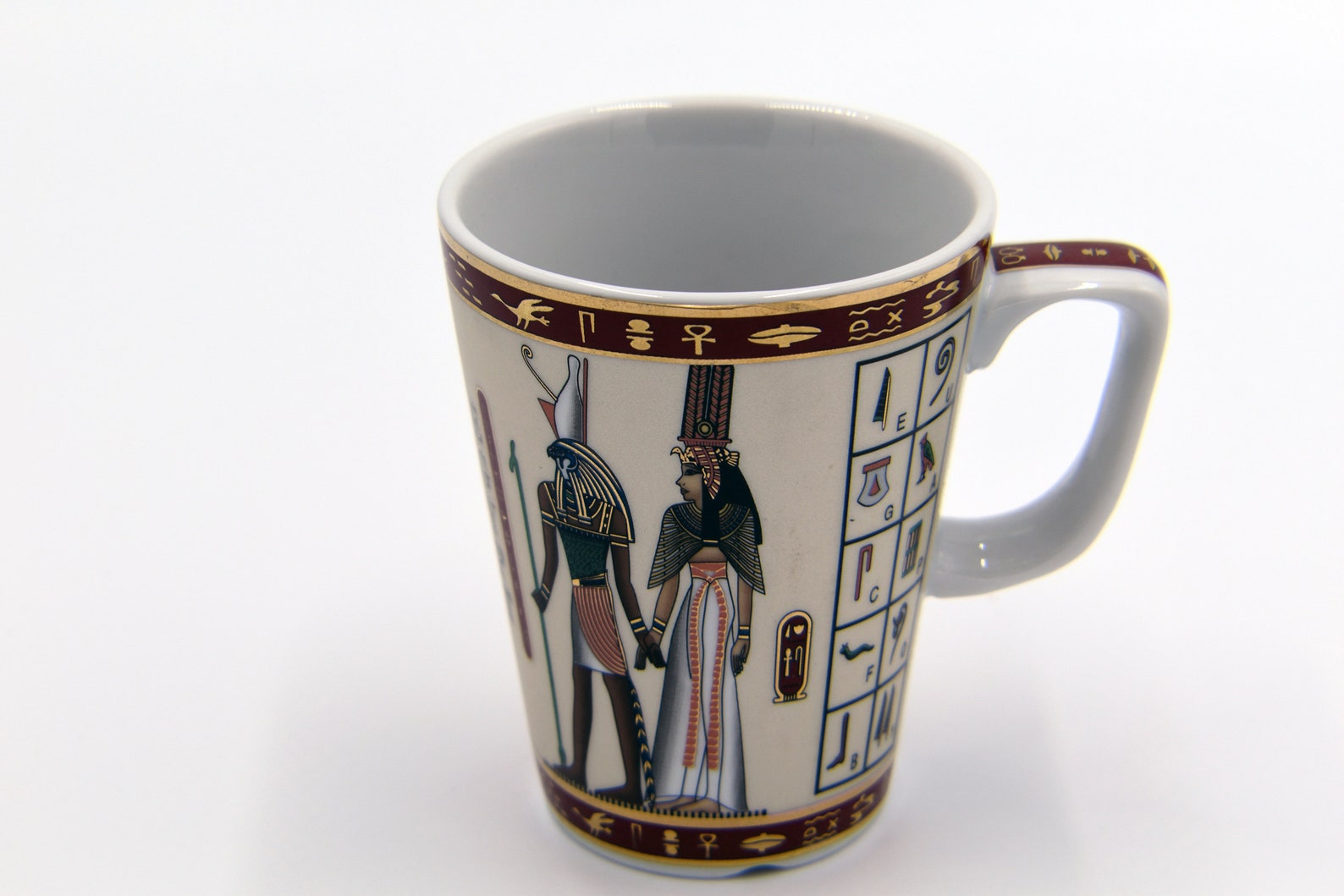Egyptian Coffee Mug With 2 Variant Pharaohs Designs Etsy