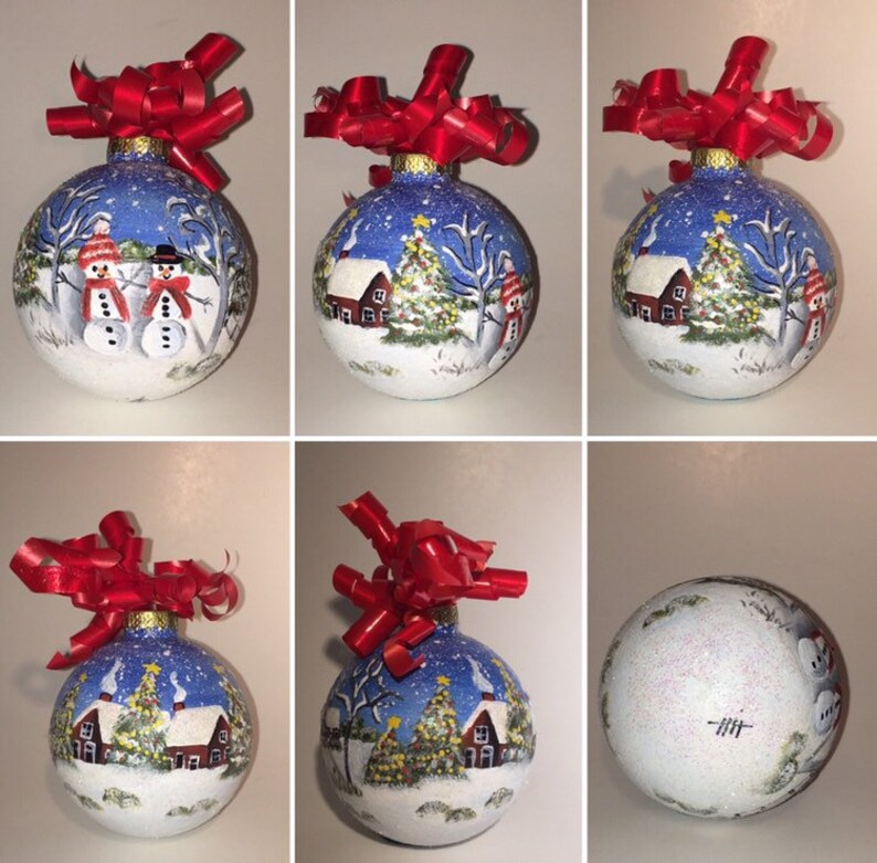 Hand-painted ornaments/ custom ornaments / handpainted/ personalized ornaments/ christmas ornaments. image 9
