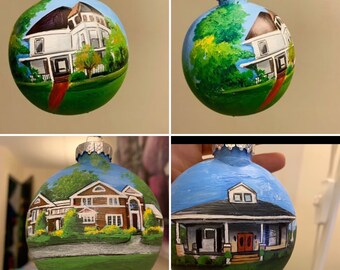 Hand-painted ornaments/ custom ornaments / handpainted/ personalized ornaments/ christmas ornaments.