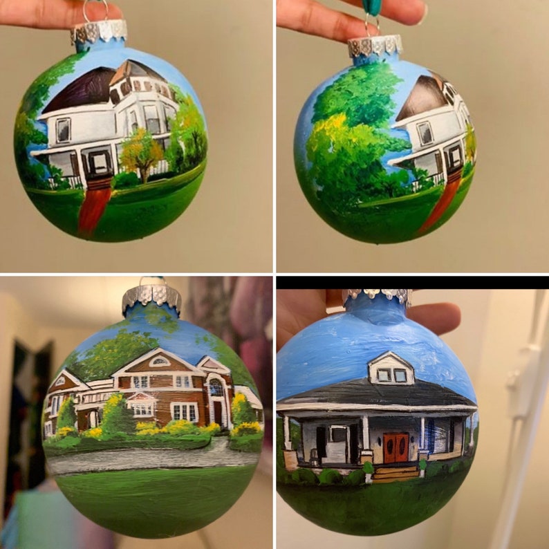 Hand-painted ornaments/ custom ornaments / handpainted/ personalized ornaments/ christmas ornaments. image 3