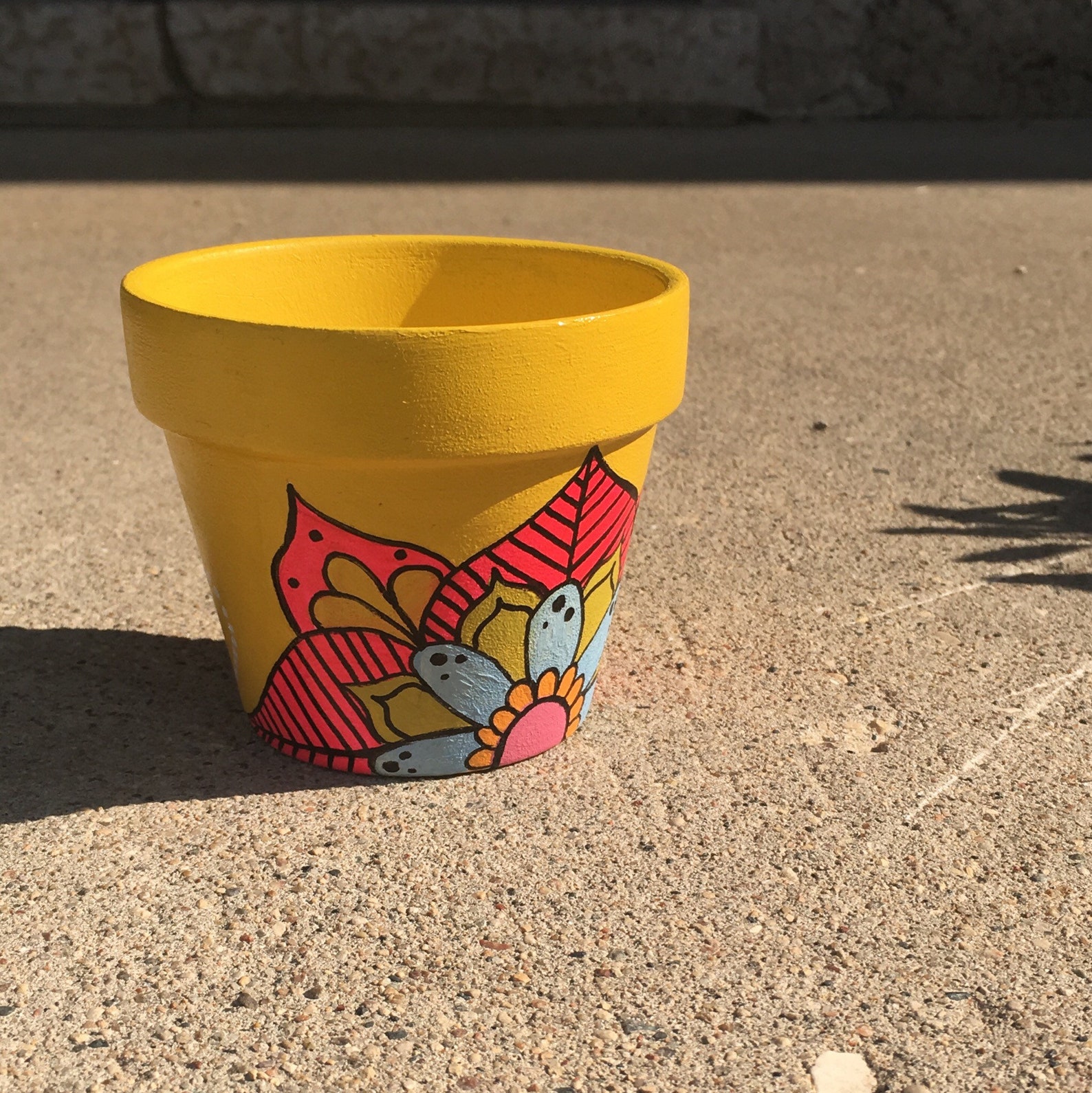 Handpainted Pot Hand Painted Terracotta Pot Personalized Etsy Canada