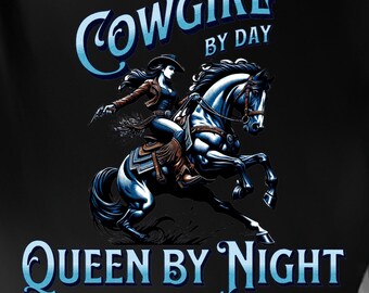Cowgirl Riding Horse Hoodie: Western Women's Pullover