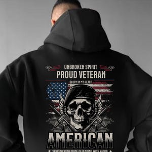 Unisex Hoodie Military Veteran ,Military Veteran Gift, US Military Veteran, Veteran Soldier, For Veteran, Veteran Appreciation.