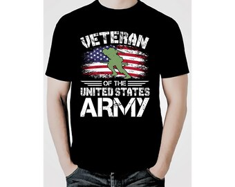 Army Veteran T-Shirt: Patriotic Gift for US Veterans
