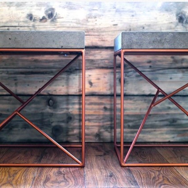 Concrete Side Table Etsy UK