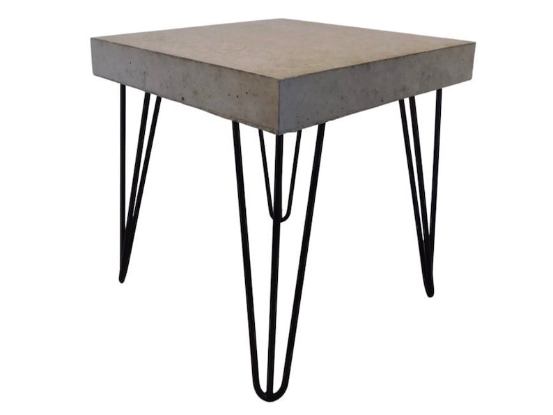 Minimalist Polished Concrete Bedside Table - Etsy Singapore