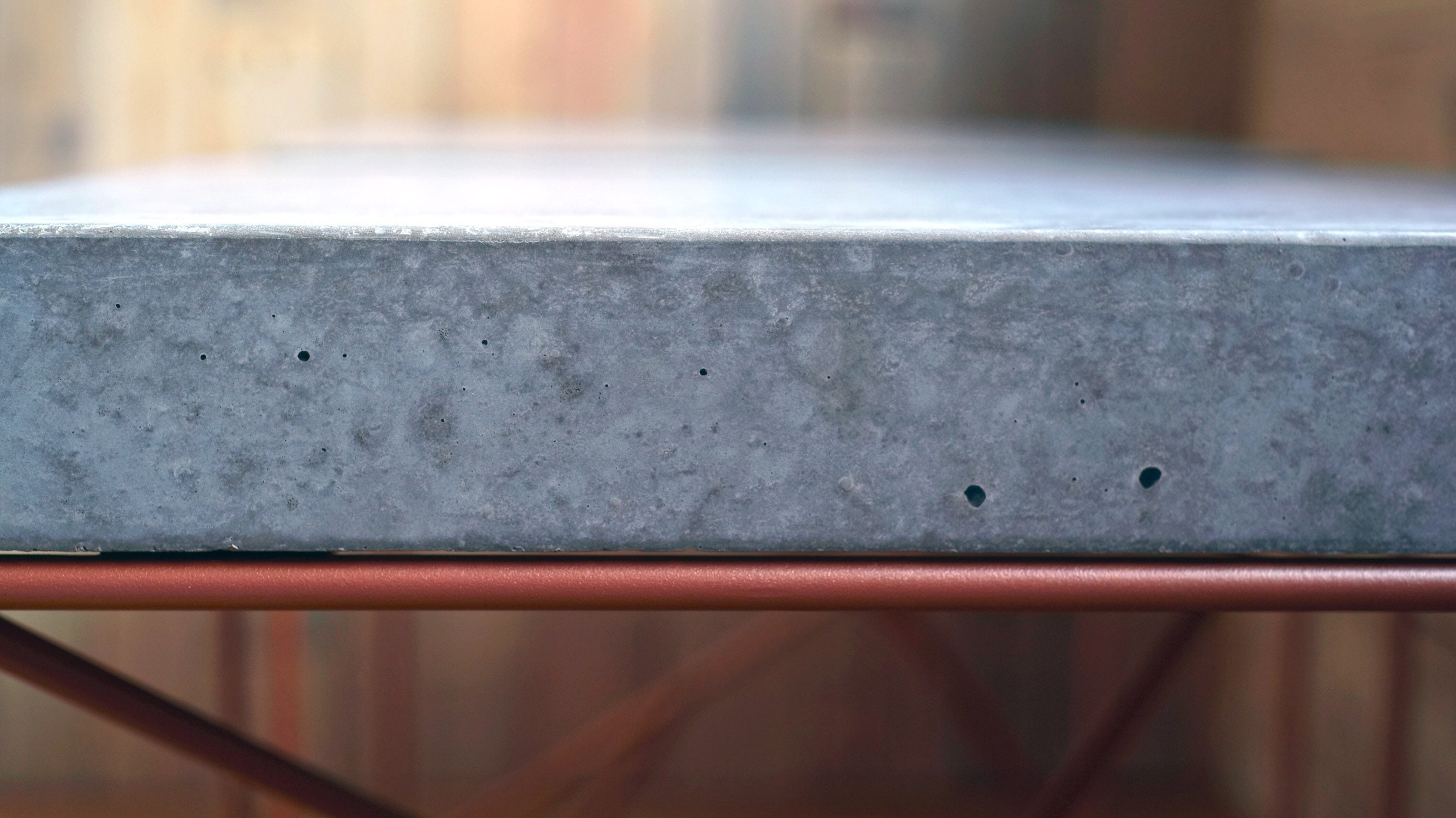 Polished Concrete Side Table Etsy