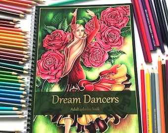 Coloring Book Dream Dancers, 2nd edition 2022, High quality artist print