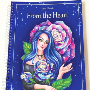 From the Heart, Coloring Book for adults, High quality artist print