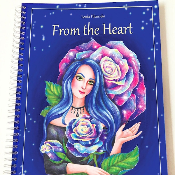 From the Heart, Coloring Book for adults, High quality artist print