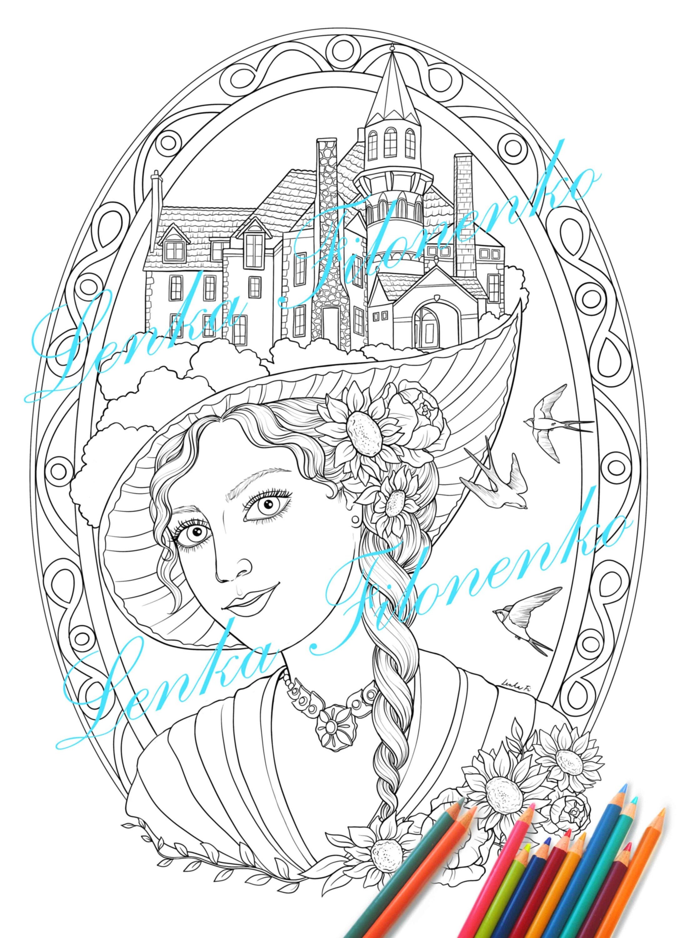 Beauty And The Beast Castle Coloring Page