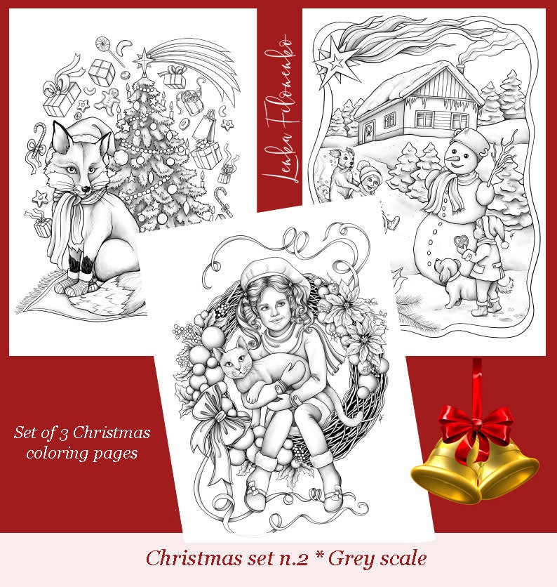 Drawings To Paint & Colour Christmas - Print Design 239