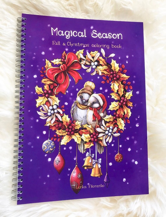 Christmas and Fall Coloring Book for Adults, MAGICAL SEASON, High