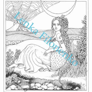 Kleurplaat Taurus Zodiac: handgetekende kunst (pdf-download)