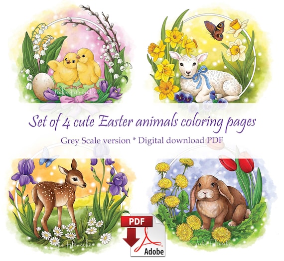 Spring Scale Color Page Spring Animals Coloring Pages