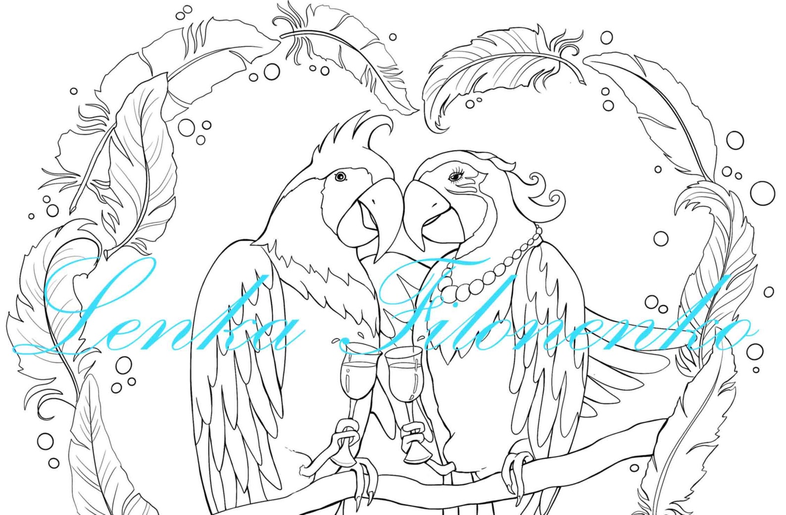 Coloring Page for Adults Valentine Coloring Page Valentines - Etsy