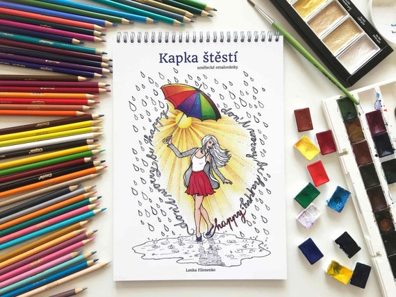 Libro da colorare Goccia di felicità, Libro da colorare per adulti, Arte  terapia, Donne da colorare -  Italia