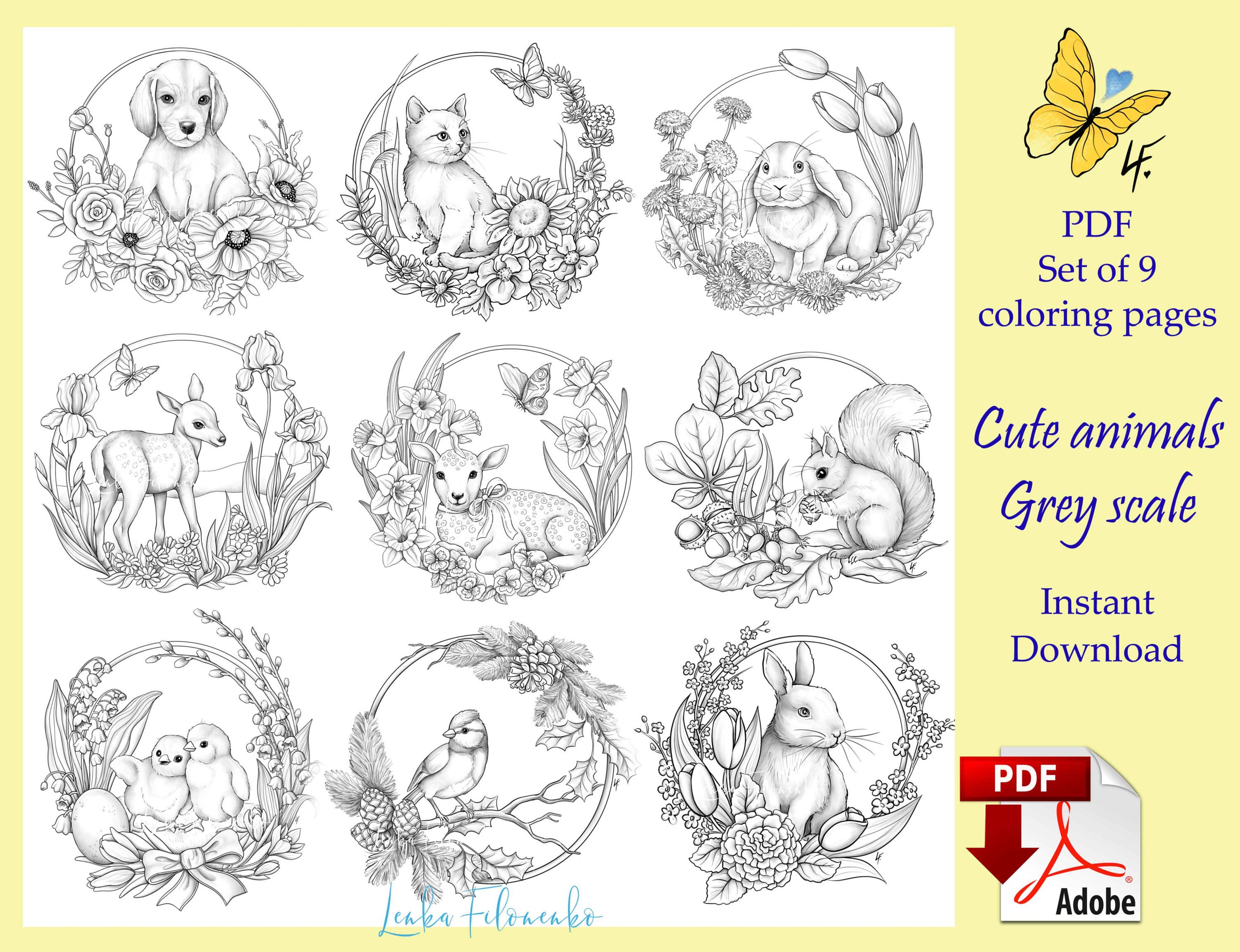 57 Coloring Pages Of Animals Pdf  Free