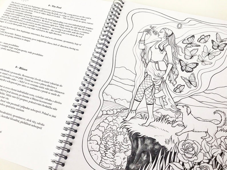 Download Tarot Coloring Book Artist print Coloring book for adults Art | Etsy