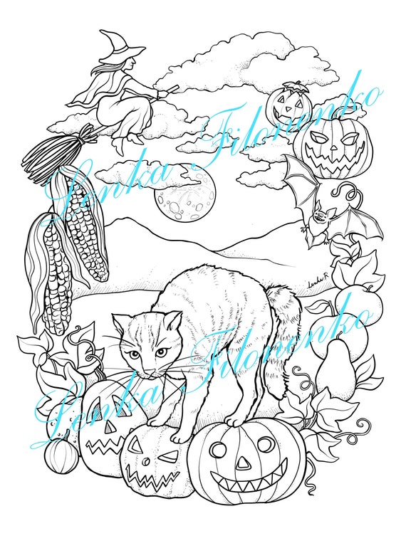 51  Animal Coloring Pages Halloween Best