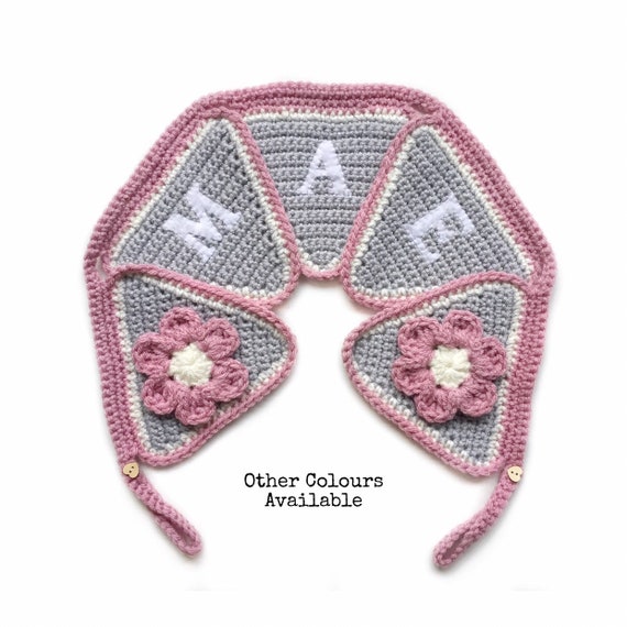 Personalised Bunting - Nursery Wall Decor - Pink and Grey - Name Bunting - New Baby - Personalised Gift - Childress Room - Keepsake Gift