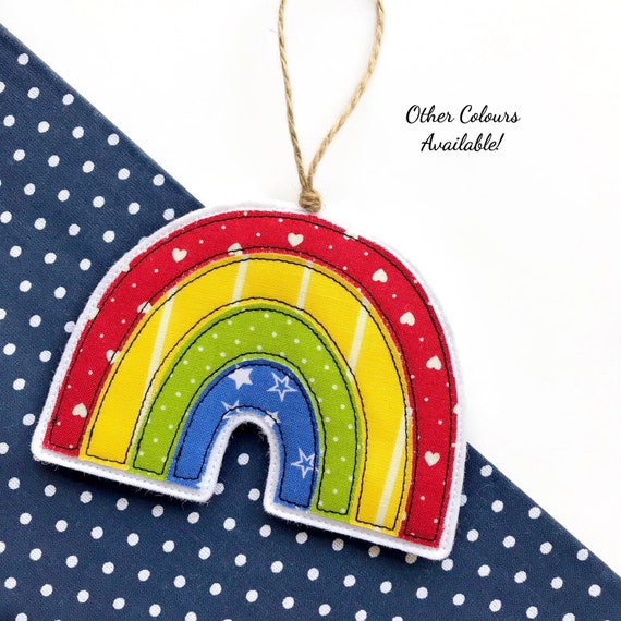 Rainbow Decoration, Rainbow Decor, Hanging Rainbow, Rainbow, Fabric Rainbow