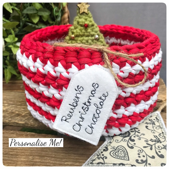 Christmas Basket With Personalised Tag | Christmas Eve Box | Christmas Eve Basket | Christmas 2020