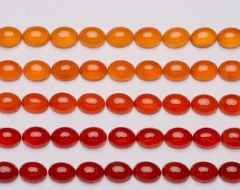 Natuurlijke carneool cabochons 6*8 mm ovalen 1e kwaliteit