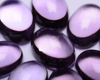 Brazilian (pink) Amethyst cabochons 10*14mm ovals 1st quality CLEAN