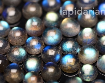 Labradorite cabochons 5mm rounds 1st quality