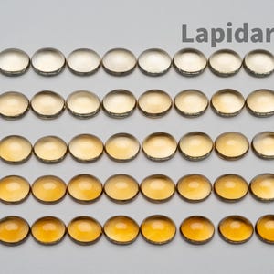 Natural Citrine cabochons 9*11mm ovals CLEAN