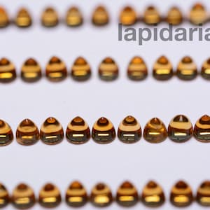 Citrine cabochons 3mm bullets 1st quality CLEAN