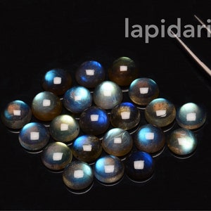 Labradorite cabochons 11mm rounds 1st quality