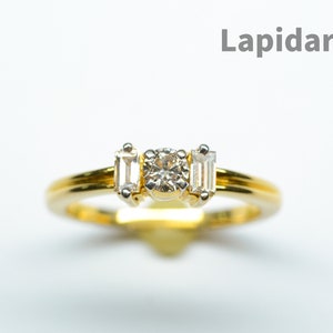 18k Gold and Diamond Ring