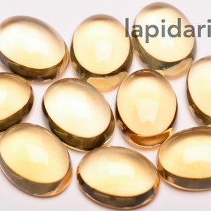 Citrine cabochons 12*16mm ovals 1st quality CLEAN