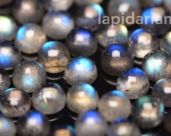 Labradorite cabochons 4mm rounds 1st quality