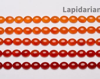 Natuurlijke carneool cabochons 9*11 mm ovalen 1e kwaliteit