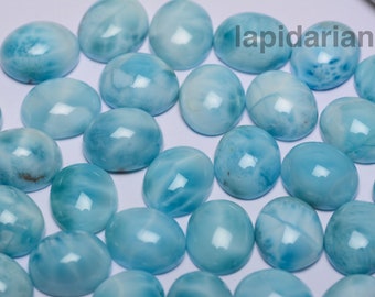 Kaboszony Larimar 10*12 mm owale AAA