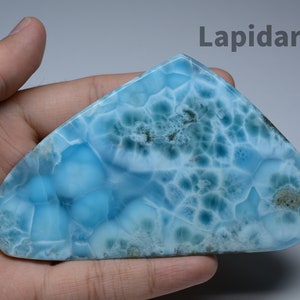 Natural Larimar Slice / Specimen 4