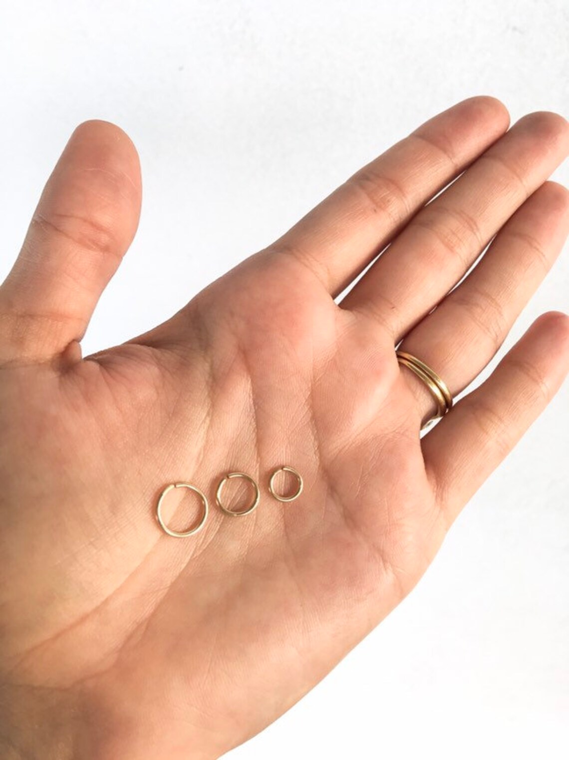 18g Gold Filled Nose Ring Set of 3 / 3 piece Nose Ring Set / Etsy