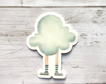 Let's Get Weird Cloud Sticker | Die Cut Sticker | Vinyl Sticker