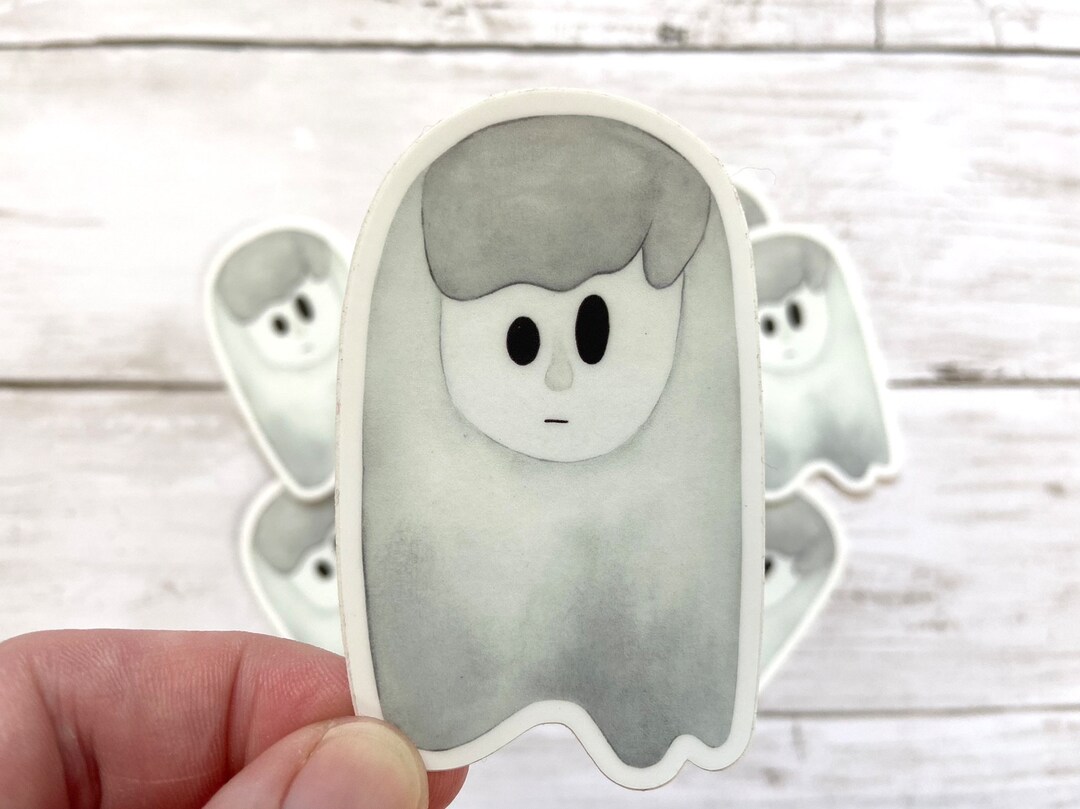 Ghost Sticker Halloween Sticker Vinyl Sticker - Etsy