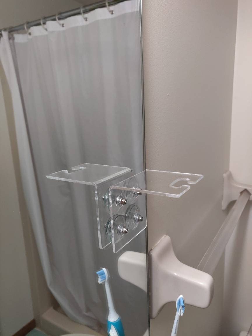 Razor Holder Shaving Cream Holder Mirror Attaching Razor Etsy