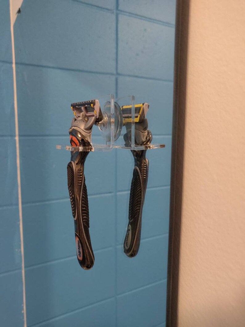 Razor Holder Mirror Attaching Razor Organizer Etsy