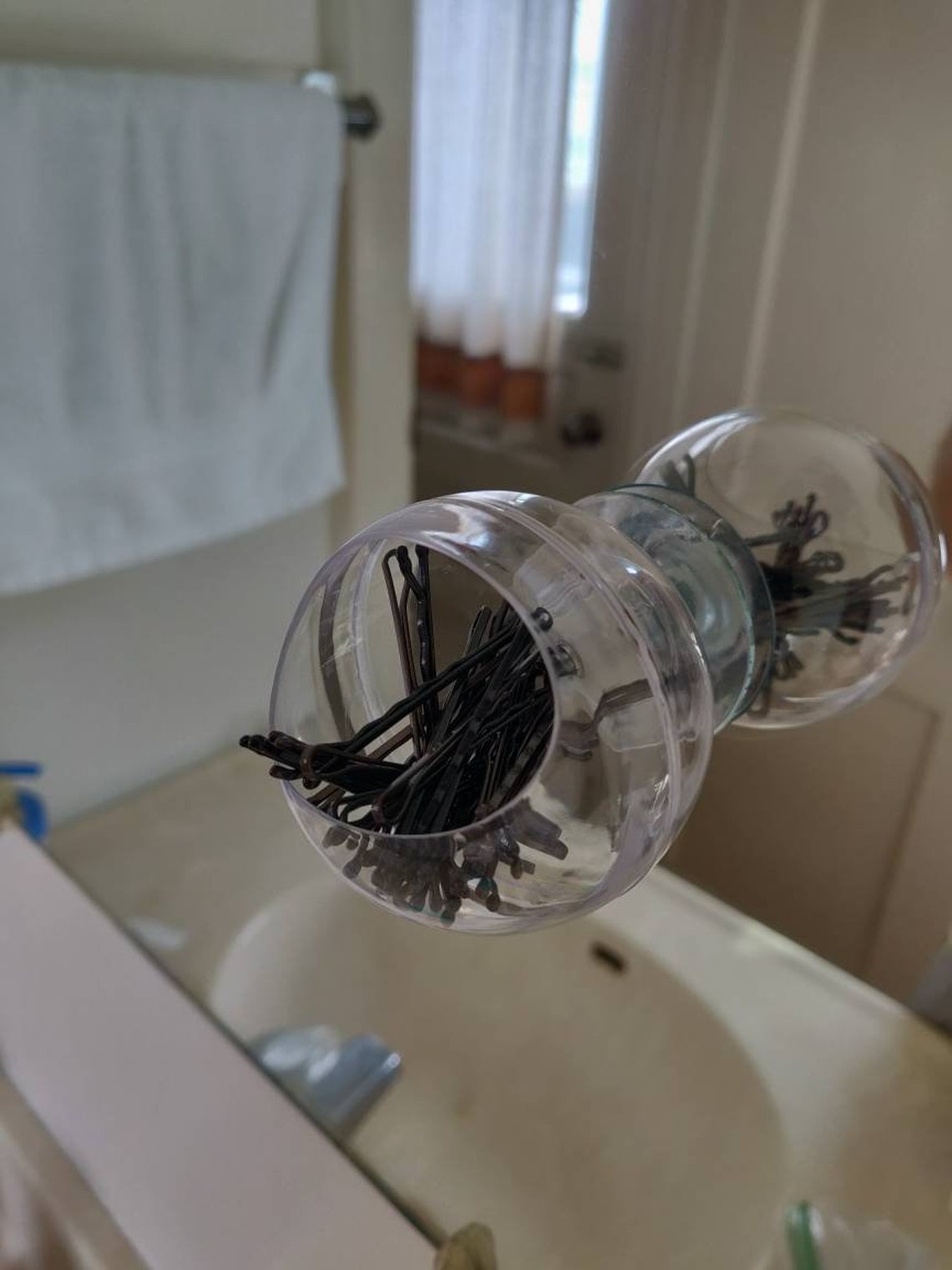 Jewelry / Bobby Pin Holder / Hair Tie Holder / Cue Tip Holder Etsy