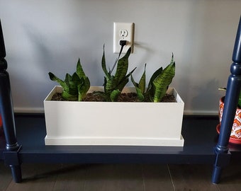 Long White Rectangular Planters - Various Sizes - Custom Sizes Available Upon Request